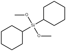 1,1'-(Dimethoxysilylene)biscyclohexane Structure