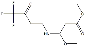 Methyl 3-Methoxy-3-((4,4,4-trifluoro-3-oxobut-1-en-1-yl)aMino)propanoate 구조식 이미지
