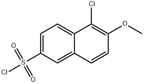 5-chloro-6-Methoxynaphthalene-2-sulfonyl chloride Structure