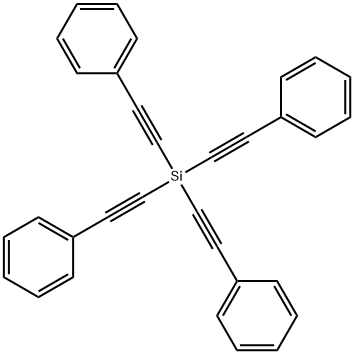 테트라키스(페닐에티닐)실란 구조식 이미지