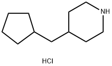 4-(CyclopentylMethyl)piperidine Hydrochloride 구조식 이미지