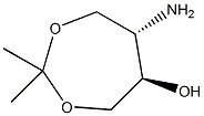 trans-2,2-DiMethyl-6-hydroxy-5-aMino-1,3-dioxepane Structure