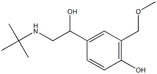 Levalbuterol Related Compound C (30 mg) (alpha-[{(1,1-Dimethylethyl)amino}methyl]-4-hydroxy-3-(methoxymethyl)-benzenemethanol) Structure