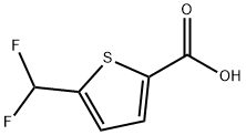 5-(difluoromethyl)thiophene-2-carboxylic acid 구조식 이미지