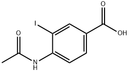 4-AcetaMido-3-iodobenzoic acid 구조식 이미지