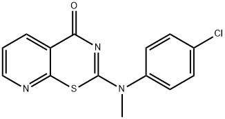 2-[N-(4-Chlorophenyl)-N-MethylaMino]-4H-pyrido[3,2-e]-1,3-thiazin-4-one 구조식 이미지