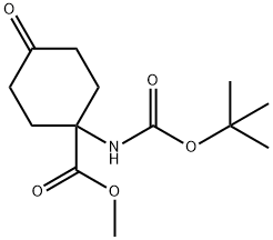 Methyl 1-(Boc-aMino)-4-oxo-cyclohexanecarboxylate Structure