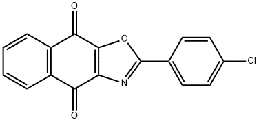 2-(4-Chlorophenyl)naphtho[2,3-d]oxazole-4,9-dione 구조식 이미지