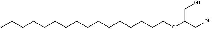 1,3-프로판디올,2-(헥사데실옥시)- 구조식 이미지