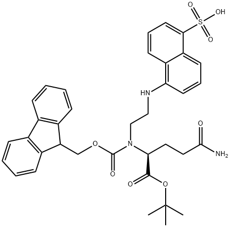 FMoc-Glu(EDANS)-OtBu Structure