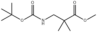Methyl 3-((tert-butoxycarbonyl)aMino)-2,2-diMethylpropanoate Structure