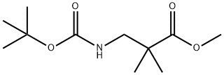 Methyl 3-((tert-butoxycarbonyl)aMino)-2,2-diMethylpropanoate 구조식 이미지