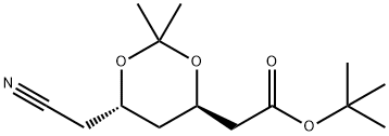 (4R,6S)-tert-Butyl-6-cyanoMethyl-2,2-diMethyl-1,3-dioxane-4-acetate 구조식 이미지