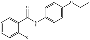 2-Chloro-N-(4-ethoxyphenyl)benzaMide, 97% 구조식 이미지