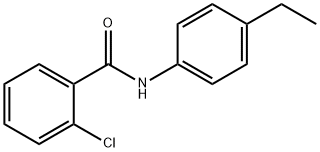 2-Chloro-N-(4-ethylphenyl)benzaMide, 97% 구조식 이미지