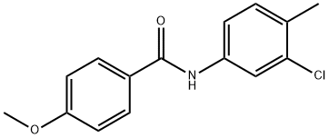 N-(3-chloro-4-methylphenyl)-4-methoxybenzamide 구조식 이미지