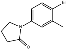 1-(4-브로모-3-메틸페닐)피롤리딘-2-온 구조식 이미지