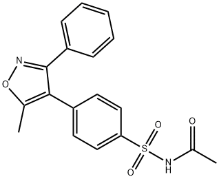 N-((4-(5-Methyl-3-phenylisoxazol-4-yl)phenyl)sulfonyl)acetaMide Structure