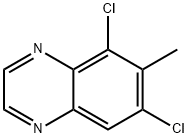 5,7-Dichloro-6-methylquinoxaline 구조식 이미지
