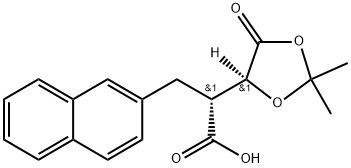 (R)-2-((S)-2,2-diMethyl-5-oxo-1,3-dioxolan-4-yl)-3-(naphthalen-2-yl)propanoic acid Structure