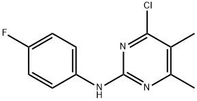 4-클로로-5,6-디메틸-2-(4-플루오로페닐아미노)피리미딘 구조식 이미지