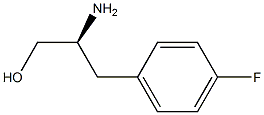 (S)-b-아미노-4-플루오로벤젠프로판올 구조식 이미지