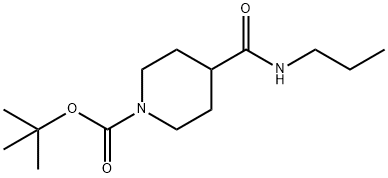 tert-Butyl 4-(propylcarbaMoyl)piperidine-1-carboxylate Structure