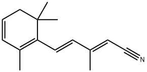 (2E,4E)-3-Methyl-5-(2,6,6-triMethyl-1,3-cyclohexadien-1-yl)-2,4-pentadienenitrile 구조식 이미지