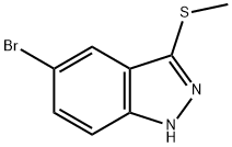 5-BroMo-3-(Methylthio)-1H-indazole Structure