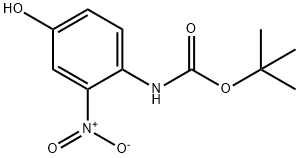 tert-butyl 4-hydroxy-2-nitrophenylcarbaMate 구조식 이미지