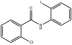 2-Chloro-N-(2-iodophenyl)benzaMide, 97% 구조식 이미지