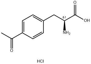 3-(4-acetylphenyl)-2-aminopropanoic acid hydrochloride 구조식 이미지