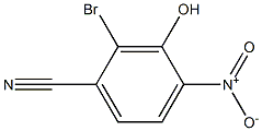 2-BroMo-3-hydroxy-4-nitrobenzonitrile Structure