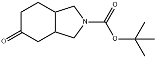 2-Boc-5-oxo-octahydro-isoindole Structure