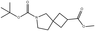 6-tert-butyl 2-Methyl 6-azaspiro[3.4]octane-2,6-dicarboxylate Structure