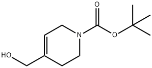 N-Boc-4-(히드록시메틸)-1,2,3,6-테트라히드로피리딘 구조식 이미지