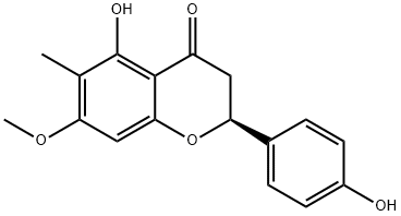 5,4'-Dihydroxy-6-methyl-7-methoxyflavanone Structure