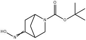 TERT-BUTYL 5-(HYDROXYIMINO)-2-AZABICYCLO[2.2.1]HEPTANE-2-CARBOXYLATE Structure