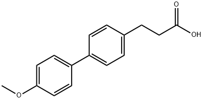 3-(4'-Methoxybiphenyl-4-yl)propanoic acid Structure