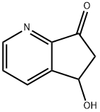 5-하이드록시-5,6-디하이드로-7H-사이클로펜타[b]피리딘-7-온 구조식 이미지