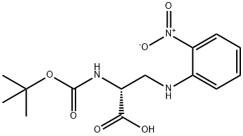 (2R)-2-[(tert-Butoxy)carbonylaMino]-3-[(2-nitrophenyl)aMino]propanoic acid Structure