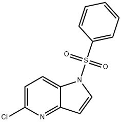 5-클로로-1-(페닐술포닐)-4-아자인돌 구조식 이미지