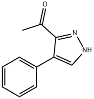 1-(4-페닐-1H-피라졸-3-일)에타논 구조식 이미지