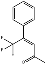 (Z)-5,5,5-트리플루오로-4-페닐펜트-3-엔-2-온 구조식 이미지