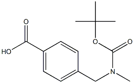 Benzoic acid, 4-[[[(1,1-diMethylethoxy)carbonyl]MethylaMino]Methyl]- Structure
