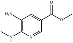 Methyl 5-aMino-6-(MethylaMino)pyridine-3-carboxylate Structure
