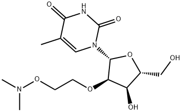 2'-O-[2-[(diMethylaMino)oxy]ethyl]-5-Methyl-uridine 구조식 이미지