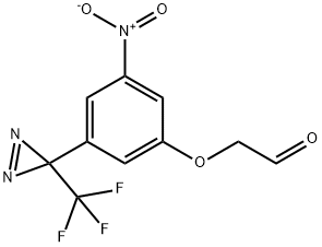 [3-Nitro-5-[3-(trifluoromethyl)-3H-diazirin-3-yl]phenoxy]acetaldehyde 구조식 이미지