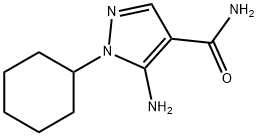 5-아미노-1-시클로헥실-1h-피라졸-4-카르복사미드 구조식 이미지