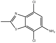 4,7-Dichloro-2-Methylbenzo[d]thiazol-6-aMine 구조식 이미지